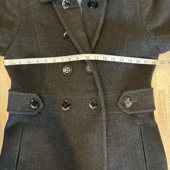 Vintage Calvin Klein Wool Blend Pea Coat Size 4 - Picture 8 of 9
